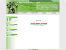 Tablet Screenshot of fermedugrandlogis.com